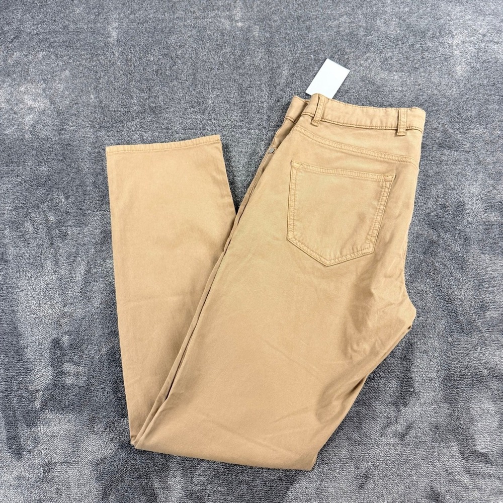Peter Millar Crown Crafted Wayfare Pants 34x32 Camel Tan MF25XB60FB Tailored Fit